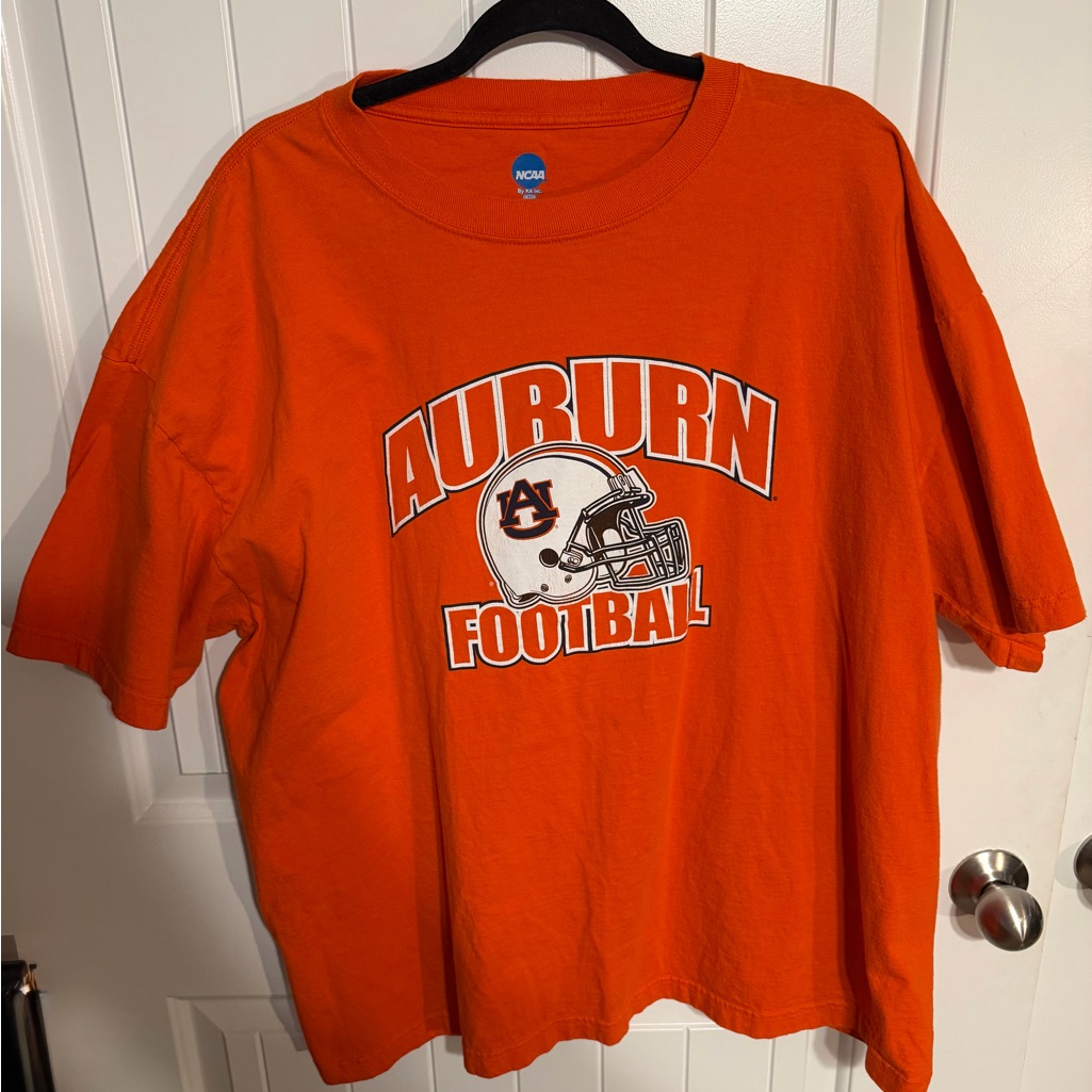 Ncaa Auburn Football Orange Tee Mens Short Sleeve Ncaa Auburn Football Orange Tee Mens Short Sleeve